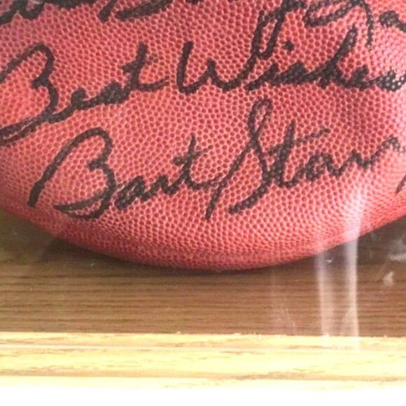 Green Bay Packers . Bart Starr Autographed NFL Football - Picture 2 of 4